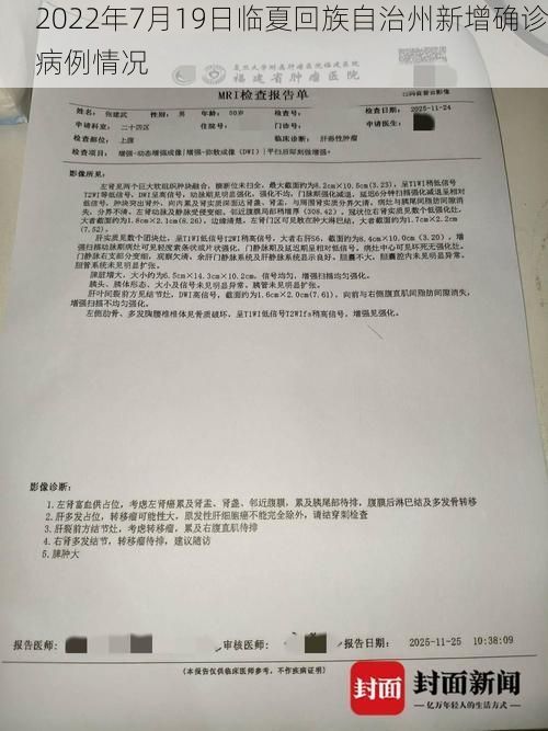 2022年7月19日臨夏回族自治州新增確診病例情況